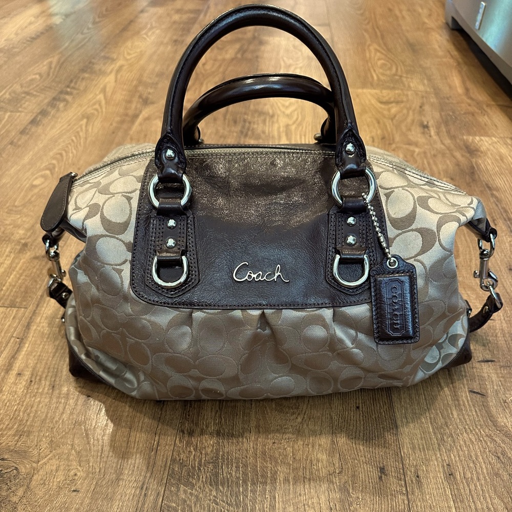 Coach Tan Madison Satchel